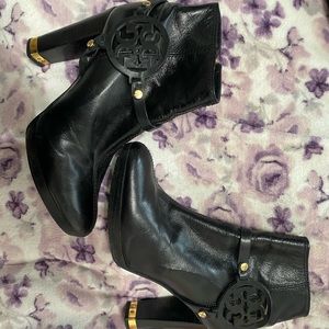 Leather Tory Burch booties